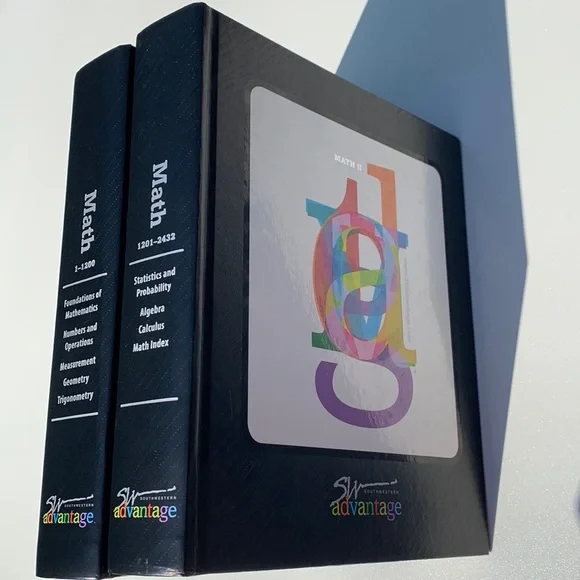 Southwestern Advantage Math I & Math II Books